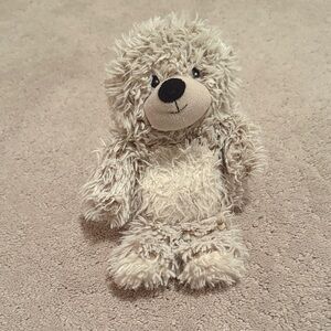 Adorable Cream Stuffed Bear (Warmies)